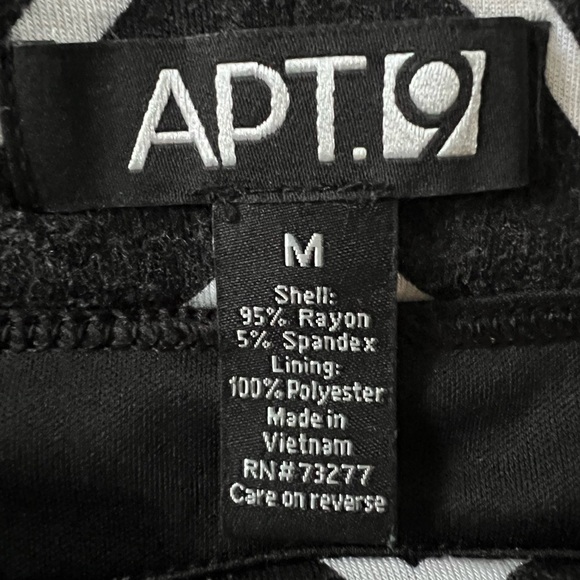 Apt. 9 Black and White Striped Pencil Skirt - Picture 3 of 3